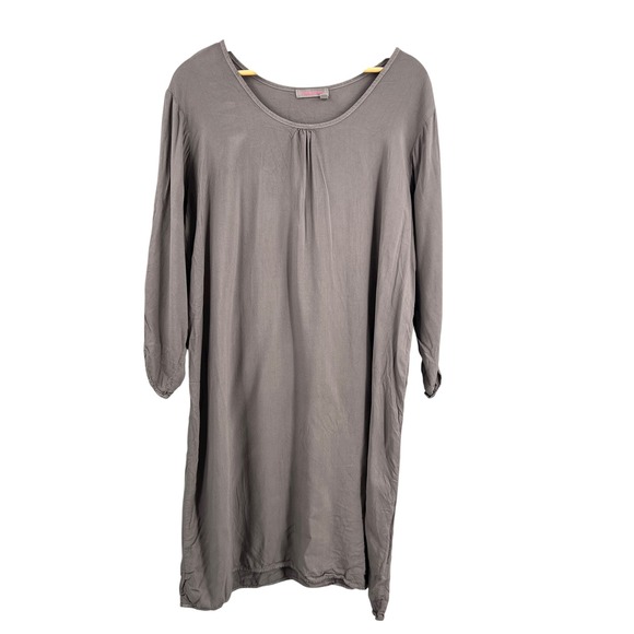 Fresh Produce Dress XL/XXL Purple Gray Lagenlook 100% Viscose Made in USA - Picture 1 of 5